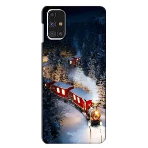 Силиконовый бампер на рождество для Samsung Galaxy M31s (Поезд)