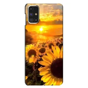 Чехол с Цветами для Samsung Galaxy M31s (поле подсолнухов)