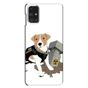 Чехол с принтом Собаки Патрон для Samsung Galaxy M31s (Пёс Патрон с ракетой)