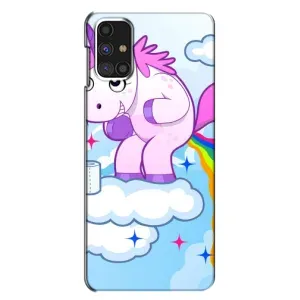 Чехол Unicorn на Samsung Galaxy M31s (Радуга единорожка)