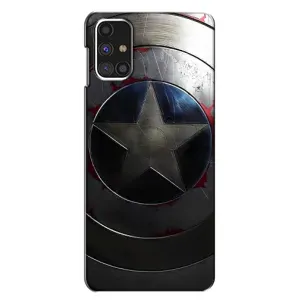 Чехол с Щитом Капитана Америки на Samsung Galaxy M31s (Ретро Щит Капитана)