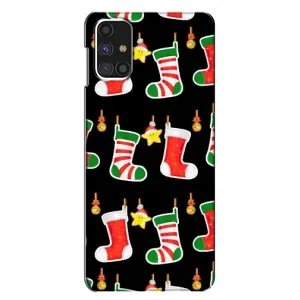 Силиконовый бампер на рождество для Samsung Galaxy M31s (Рождественские подарки)
