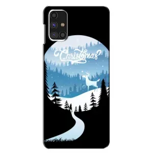 Силиконовый бампер на рождество для Samsung Galaxy M31s (Рождественский Олень)