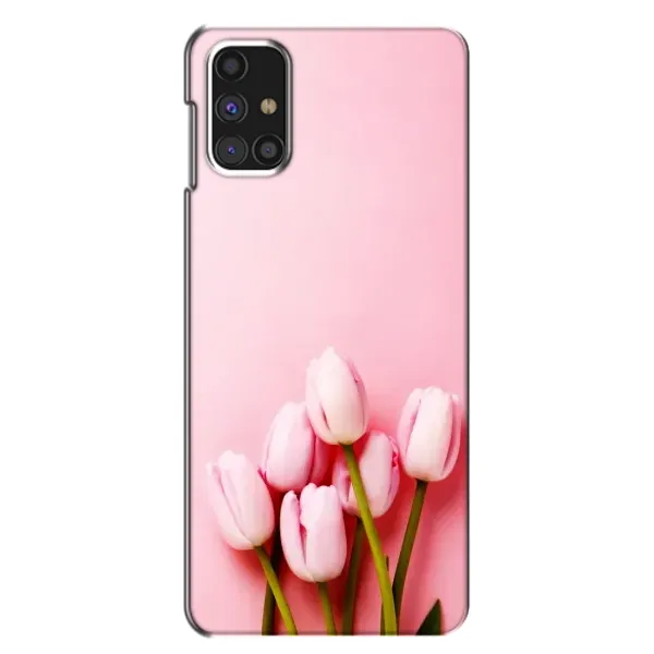 Чехол с рисунком «Розовые тюльпаны» для Samsung Galaxy M31s Чехол с рисунком «Розовые тюльпаны» для Samsung Galaxy M31s