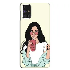 Силіконовый Чохол на Samsung Galaxy M31s з картинкой Модных девушек (З напоєм)