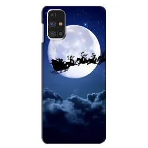 Чехол Санта Клаус для Samsung Galaxy M31s (Санта - луна)