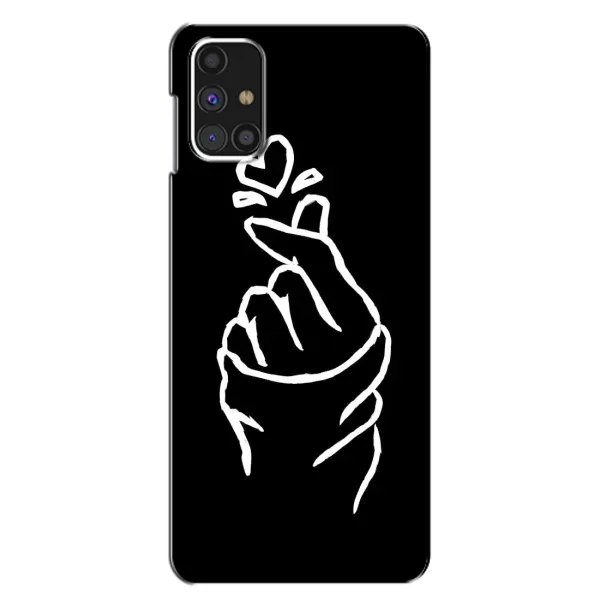 Чехол с рисунком «Сердце на черном» для Samsung Galaxy M31s Чехол с рисунком «Сердце на черном» для Samsung Galaxy M31s