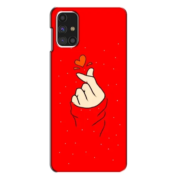 Чехол с рисунком «Сердце на красном» для Samsung Galaxy M31s Чехол с рисунком «Сердце на красном» для Samsung Galaxy M31s