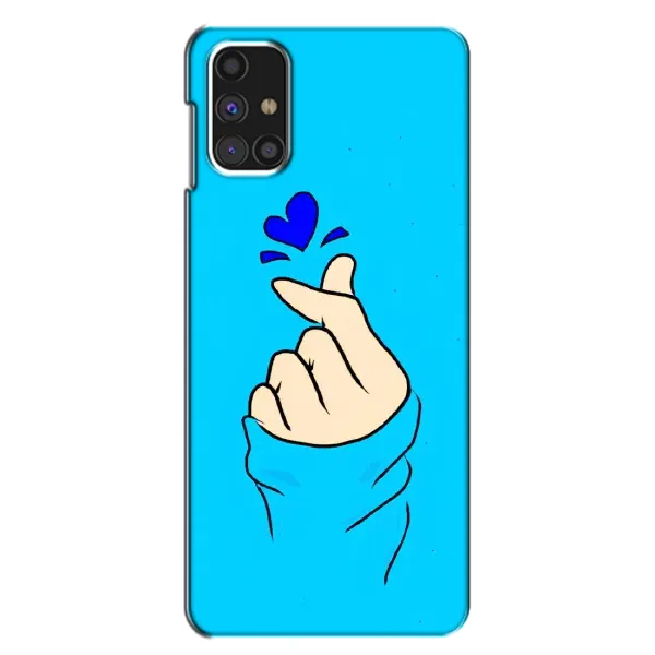 Чехол с рисунком «Сердце на синем» для Samsung Galaxy M31s Чехол с рисунком «Сердце на синем» для Samsung Galaxy M31s