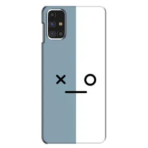 Силиконовые Чехлы (смешные стикеры) для Samsung Galaxy M31s (Серо-белый)