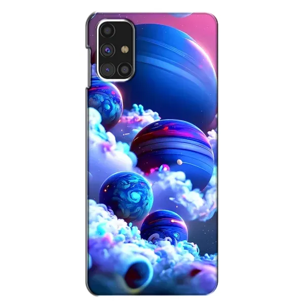 Чехол с рисунком «Синие планеты» для Samsung Galaxy M31s Чехол с рисунком «Синие планеты» для Samsung Galaxy M31s