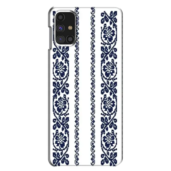 Чехол с рисунком «Синяя вышиванка» для Samsung Galaxy M31s Чехол с рисунком «Синяя вышиванка» для Samsung Galaxy M31s