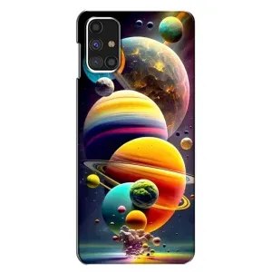 Чехол (ТПУ) с планетами на Samsung Galaxy M31s (Солнечна система)