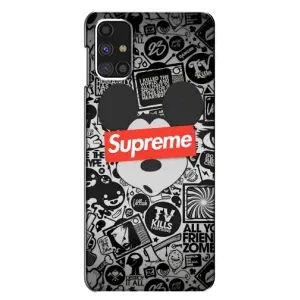 Чехол с Брендами одежды на Самсунг Галакси М31с (Supreme Маус)