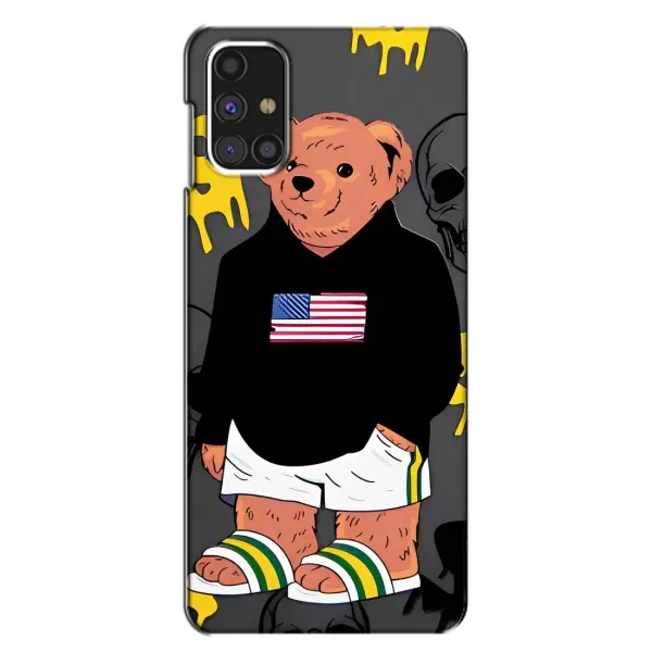 Чехол с рисунком «Teddy USA» для Samsung Galaxy M31s Чехол с рисунком «Teddy USA» для Samsung Galaxy M31s