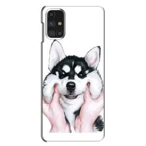 Бампер для Samsung Galaxy M31s з картинкою "Песики" (Собака Хаскі)
