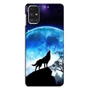 Чохол з Вовком на Samsung Galaxy M31s (Виє на місяць)