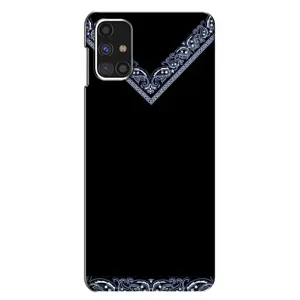 Силиконовый Чехол на Samsung Galaxy M31s (Воротник вышиванки)