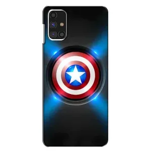 Чехол с Щитом Капитана Америки на Samsung Galaxy M31s (Яркий Щит Капитана)