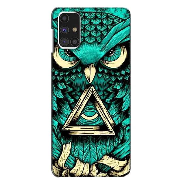 Чехол с рисунком «Зеленая сова» для Samsung Galaxy M31s Чехол с рисунком «Зеленая сова» для Samsung Galaxy M31s