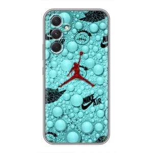 Силиконовый Чехол Nike Air Jordan на зэmsung галакси эм32 5g (Джордан Найк)