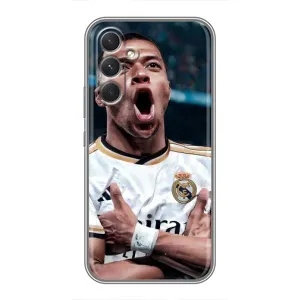 Чехол (TPU) с Футболистом на Samsung Galaxy M32 5g (Гол Мбаппе)