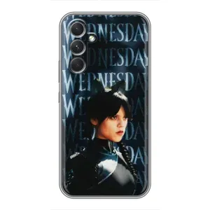 Чехлы с принтом Уэнсдей на Samsung Galaxy M32 5g (Уэнздей с ушками)