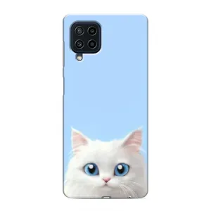 Чехол на тематику: Коты для Samsung Galaxy M32 (Белый кот)