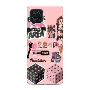 Чехлы с картинкой для Samsung Galaxy M32 (BLACK PINK коллаж)