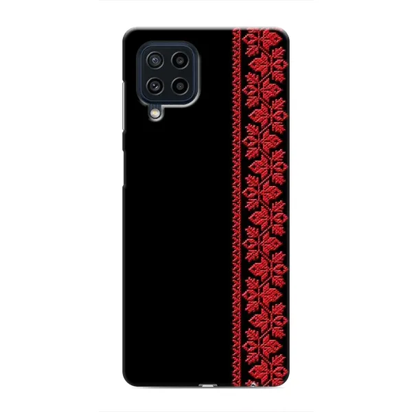 Чехол с рисунком «Красная Вышиванка» для Samsung Galaxy M32