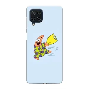 Чехлы с Патриком на Samsung Galaxy M32 (Патрик с подушкой)