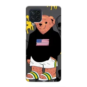 Чехлы Мишка Тедди для Самсунг Галакси М32 (Teddy USA)