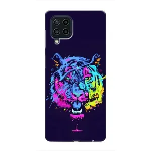 Силиконовый бампер с картинкой животных для Samsung Galaxy M32 (Тигр-Арт)