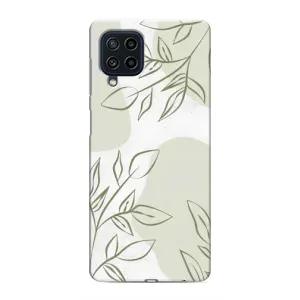 Чохол квітковий дизайн для Samsung Galaxy M32 (Зелений дизайн)