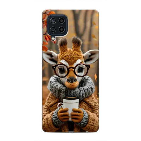 Чехол с рисунком «Жираф с кофе» для Samsung Galaxy M32 Чехол с рисунком «Жираф с кофе» для Samsung Galaxy M32