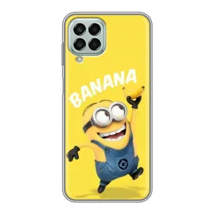 Мультяшный принт на Чехол для Самсунг Галакси М33 5джи (Banana)
