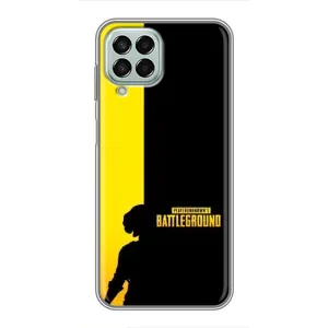 Чехол (TPU) с картинкой "Лого Пабг" на Самсунг Галакси М33 5джи (Battlegrounds)