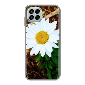 Чехол с ромашками на Samsung Galaxy M33 (5G) (M336B) (Белая ромашка)