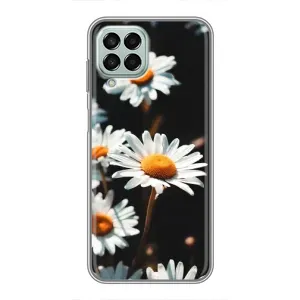 Чехол с ромашками на Samsung Galaxy M33 (5G) (M336B) (Белые ромашки)