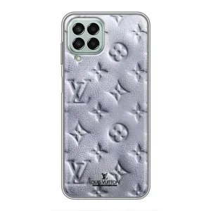 Текстурный Чехол Louis Vuitton для Самсунг Галакси М33 5джи (Белый ЛВ)