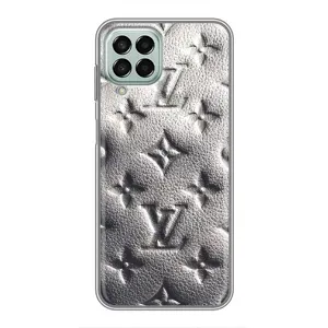 Текстурный Чехол Louis Vuitton для Самсунг Галакси М33 5джи (Бежевый ЛВ)