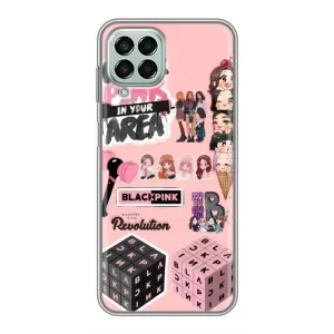 Чехлы с картинкой для Samsung Galaxy M33 (5G) (M336B) (BLACK PINK коллаж)