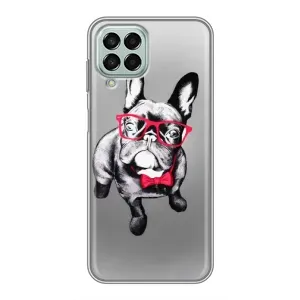 Чехол (ТПУ) Милые собачки для Samsung Galaxy M33 (5G) (M336B) (Бульдог в очках)
