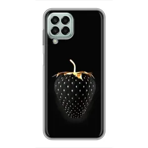 Чехол с изображением вкусной еды для Samsung Galaxy M33 (5G) (M336B) (Чёрная клубника)