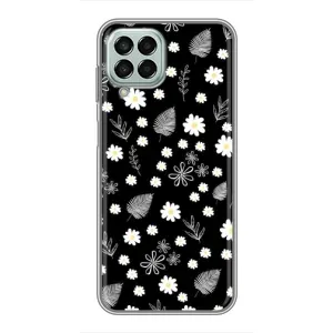 Чехлы с тематикой "ЦВЕТЫ" на Samsung Galaxy M33 (5G) (M336B) (цветение на чорном)