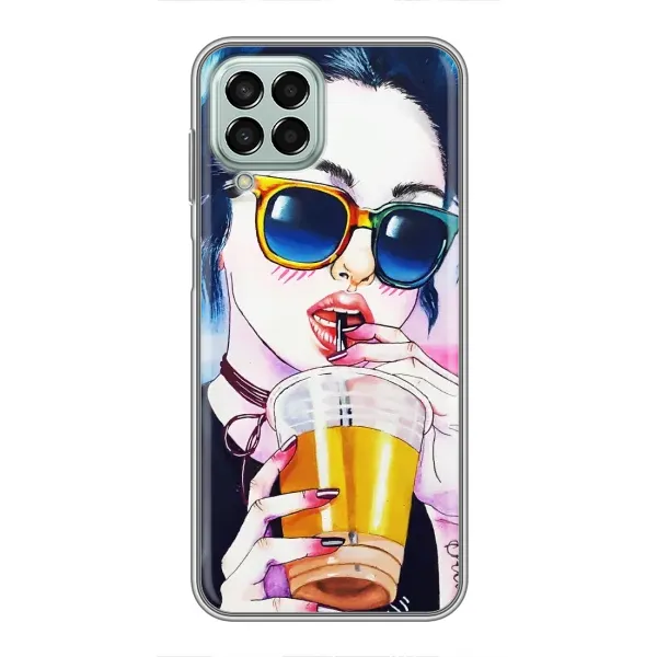 Чехол с рисунком «Девушка с коктейлем» для Samsung Galaxy M33 (5G) (M336B) Чехол с рисунком «Девушка с коктейлем» для Samsung Galaxy M33 (5G) (M336B)