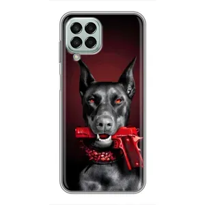 Чехол ДОБЕРМАН для Samsung Galaxy M33 (5G) (M336B) (Доберман злой)