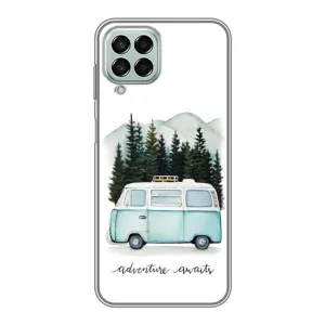 Силиконовый бампер с картинкой машины на Samsung Galaxy M33 (5G) (M336B) (Домик на колесах)