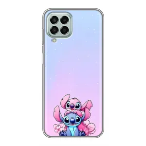 Чехол с рисунком Стич для Samsung Galaxy M33 (5G) (M336B) (Энджл и Стич)