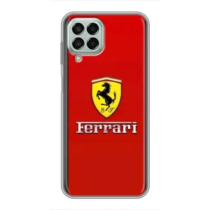 Силиконовый бампер с картинкой машины на Samsung Galaxy M33 (5G) (M336B) (Ferrari Logo)